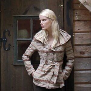 Anthropologie Daughters of the Liberation Woven Boho Aztec Tribal Jacket Medium